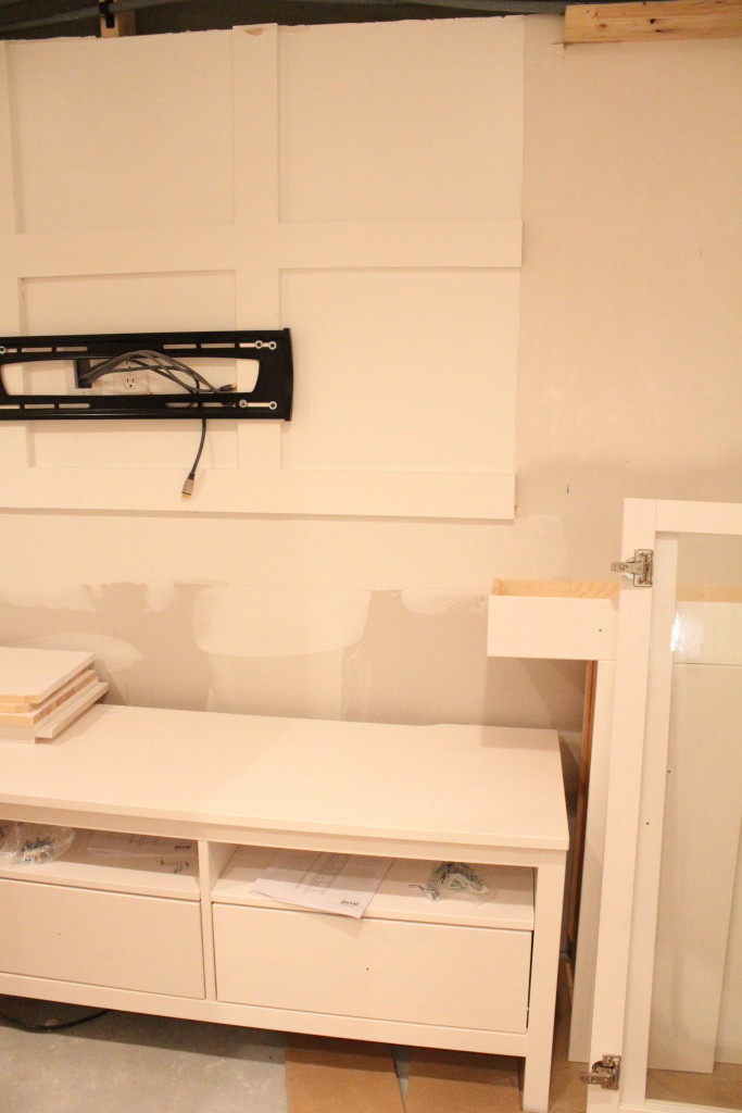 built ins using ikea hemnes