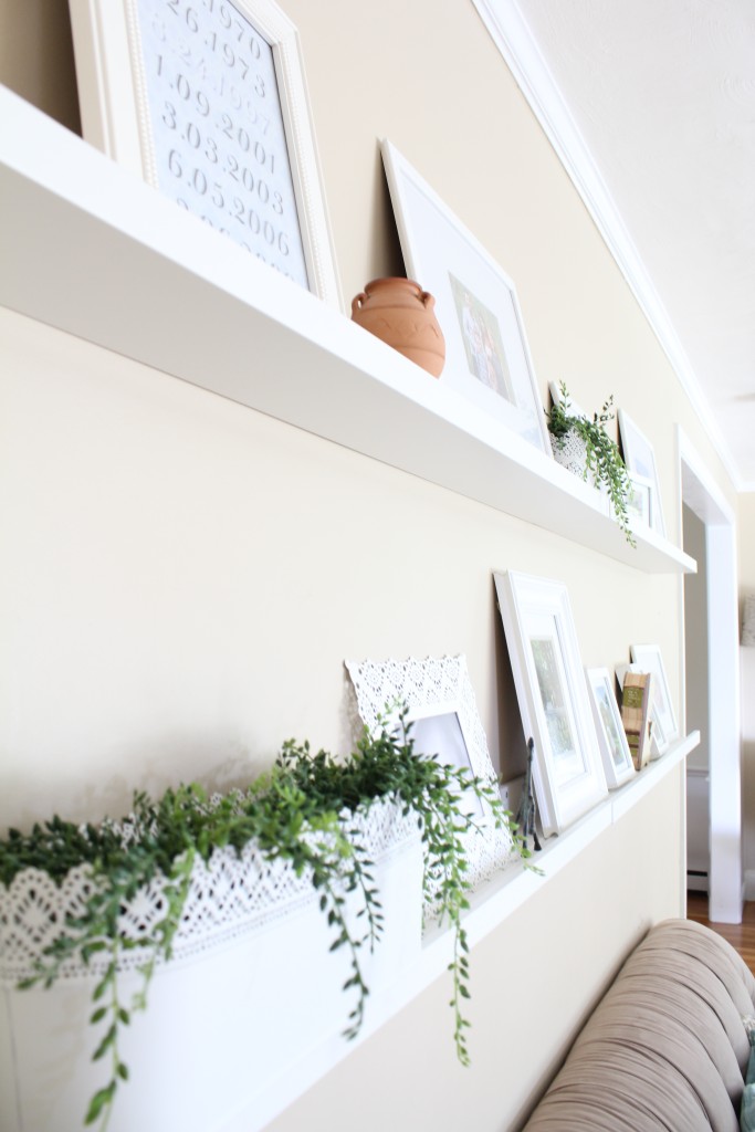 gallery wall shelves